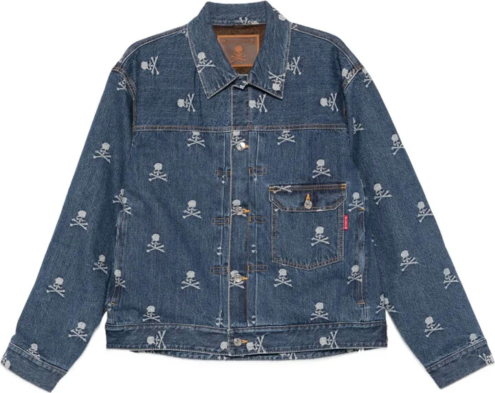 Mastermind Japan Skull-Crossbones Denim Jacket