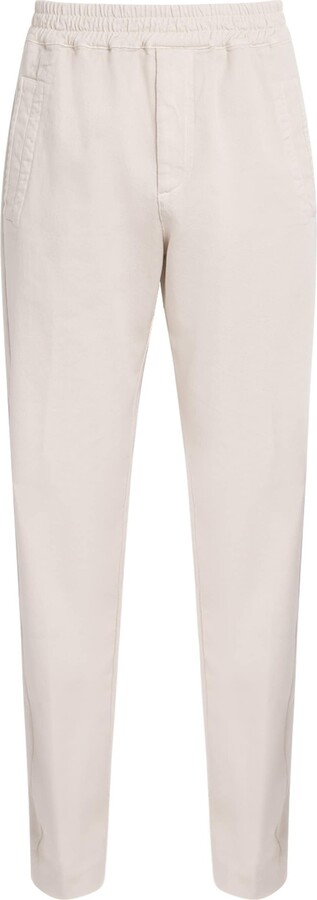 Eleventy Stretch-Cotton Elasticated Trousers