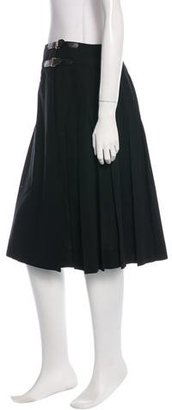 Celine Pleated A-Line Skirt