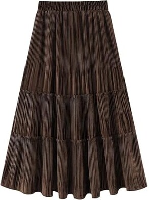 Diydress Women's Long Satin Maxi Skirt Floor Length High Waist Fomal Prom  Party Skirts with Pockets