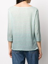 Thumbnail for your product : Majestic Filatures striped linen T-shirt