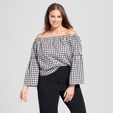 Thumbnail for your product : Who What Wear Women's Plus Size Bardot Bell Sleeve Top