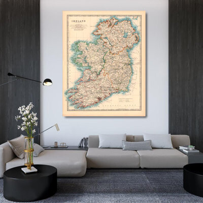 Red Barrel Studio Johnstons Map of Ireland