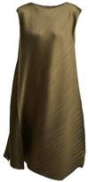 Thumbnail for your product : Pleats Please Issey Miyake Sleeveless Pleated Dress - Womens - Khaki