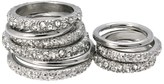 Thumbnail for your product : Lipsy Multi Crystal Ring Stack
