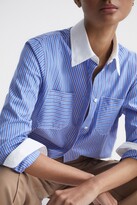Thumbnail for your product : Reiss /White Grace Contrast Stripe Collared Shirt