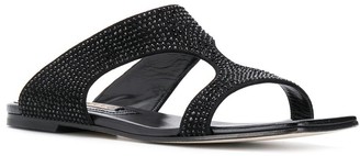 Emilio Pucci Embellished Flat Sandals