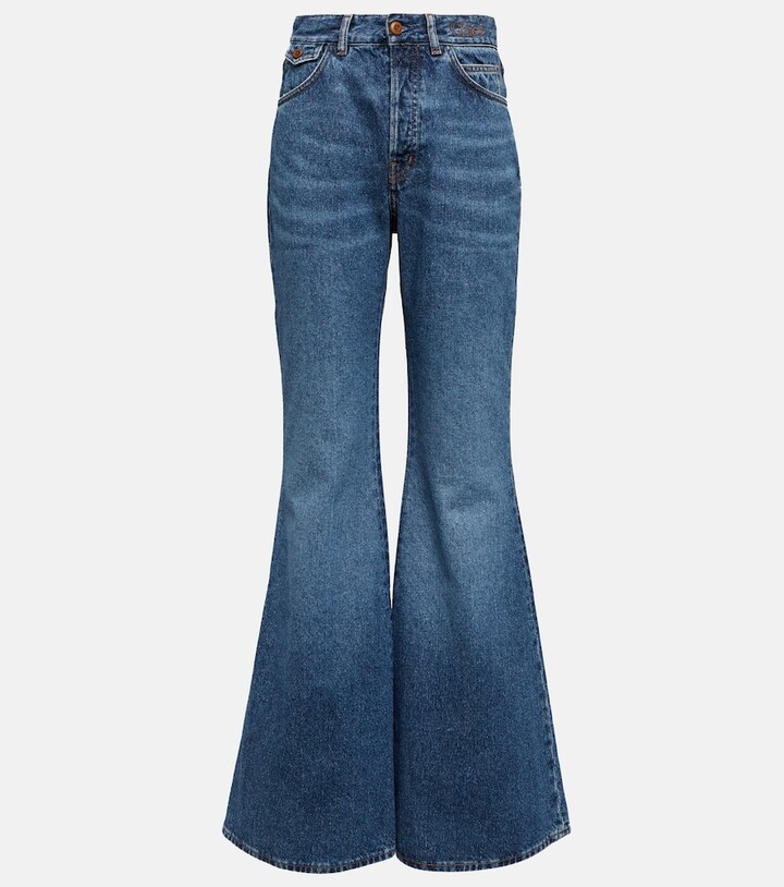 Chloé High-rise flared jeans