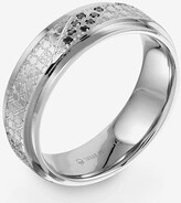 Thumbnail for your product : MODERN BRIDE 5MM Diamond Accent Mined Black Diamond Stainless Steel Wedding Band