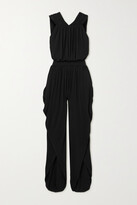 Thumbnail for your product : Marika Vera Open-back Draped Stretch-jersey Jumpsuit - Black