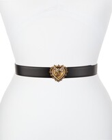 Thumbnail for your product : Dolce & Gabbana Devotion Leather Belt