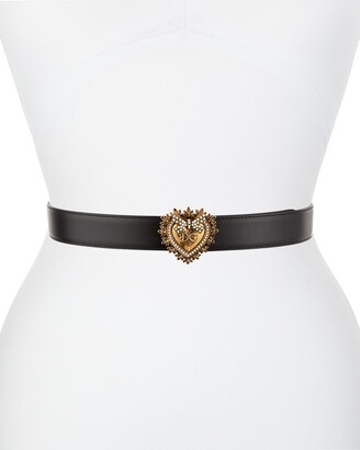 Dolce & Gabbana Devotion Leather Belt