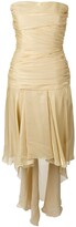 Thumbnail for your product : Jean Louis Scherrer Pre-Owned Draped Strapless Train Dress