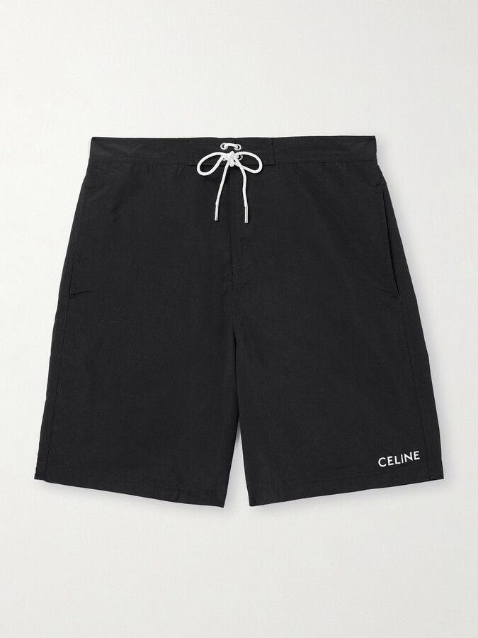 Celine Straight-Leg Long-Length Swim Shorts