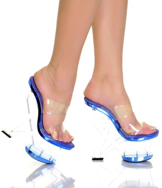 clear platform wedges