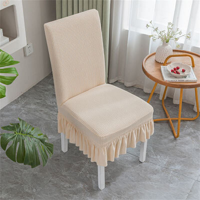 Hokku Designs Minimalist Elastic Universal Chair Cover For Dining Chairs And Stools Chair Cover For Home Use Seat Protection Cover For Dining Chairs And Table Sea