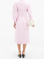 Thumbnail for your product : Tibi Lace-up Crepe Midi Dress - Light Pink