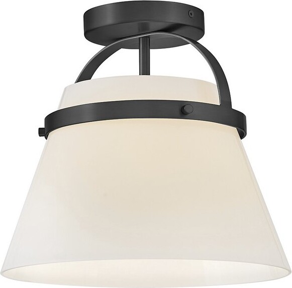 Lark Tori Semi-Flushmount Light in Brass