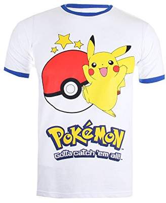Pokemon Men's Pikachu Ball Short Sleeve T-Shirt