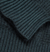 Thumbnail for your product : Burberry Waffle-Knit Wool and Cashmere-Blend Hoodie