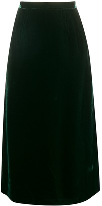 Valentino Pre-Owned 1980's Gathered Straight Skirt
