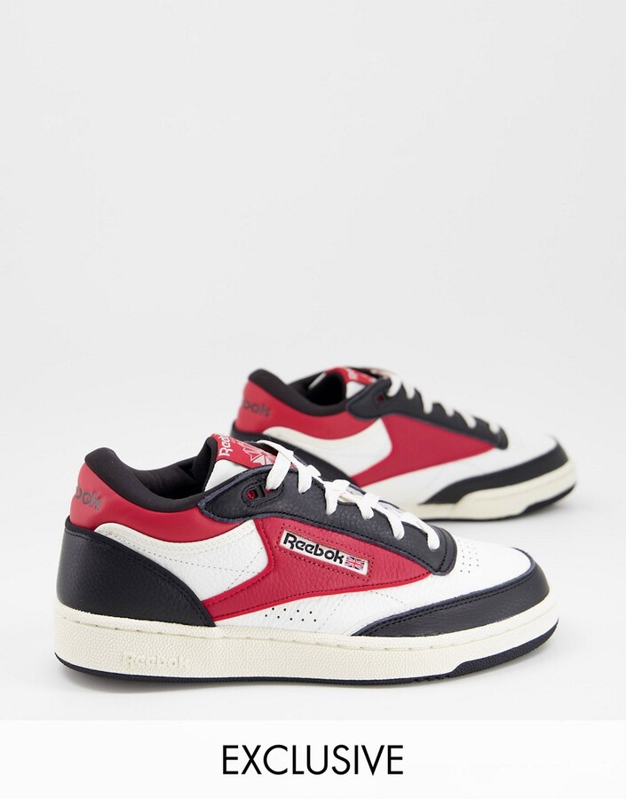 Reebok Club C II sneakers in red and black - exclusive to ASOS ShopStyle
