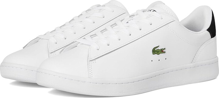 Lacoste Carnaby Set Leather Sneakers Men's Shoes White/Black : 10 D - Medium