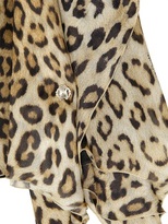 Thumbnail for your product : Roberto Cavalli Leopard Printed Silk Georgette Dress