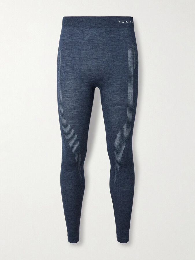 Falke Printed Virgin Wool-Blend Ski Tights