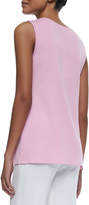 Thumbnail for your product : Misook Sleeveless Long Tank, Peony, Petite