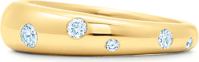 Kwiat 18kt yellow gold Cobblestone diamond accent ring