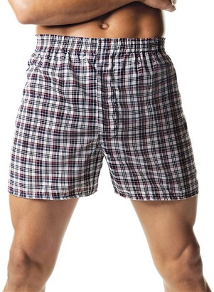 Hanes Men's 2-Pack Inside Exposed Waistband Woven Boxers