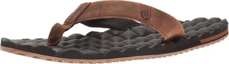 Volcom Men's Recliner Leather FLIP Flop Sandal