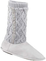 Thumbnail for your product : Isotoner Sweater Knit Bootie Slippers 360 Memory Foam