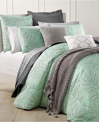 Charter Club CLOSEOUT! Fern Mint 2-Pc. Twin Duvet Set, Created for Macy's