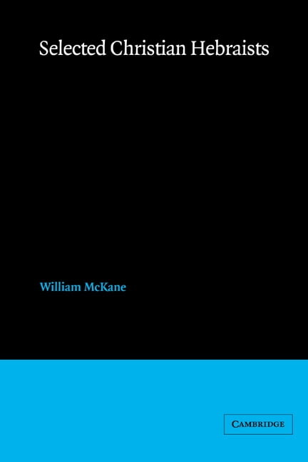 Selected Christian Hebraists, (Hardcover)