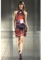 Thumbnail for your product : Mary Katrantzou Brogue Matte Silk Dress