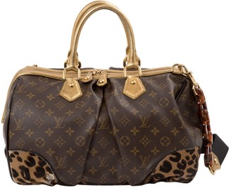 Louis Vuitton Brown Cloth Handbags