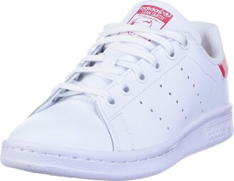 white & pink stan smith sneakers