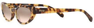 Miu Miu 53MM Tortoise Cat Eye Sunglasses