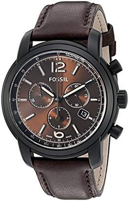 Fossil FSW7008 Swiss FS-5 Series Quartz Chronograph Leather Watch – Chocolate