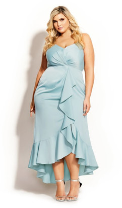 City Chic Passion Maxi Dress - seafoam City Chic Passion Maxi Dress - seafoam