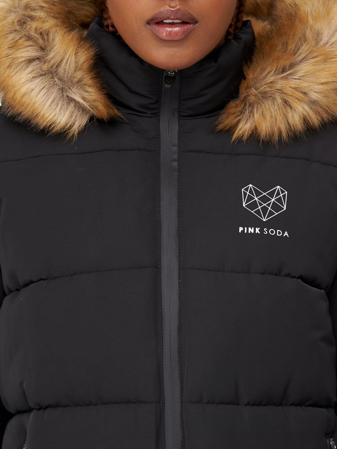 pink soda padded jacket