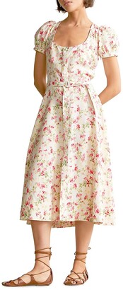 Polo Ralph Lauren Elizabeth Floral Short-Sleeve Dress