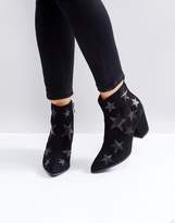 Thumbnail for your product : London Rebel Star Heeled Ankle Boots