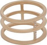 Thumbnail for your product : Monique Péan Women's White Diamond & Gold Cage Ring-Colorless