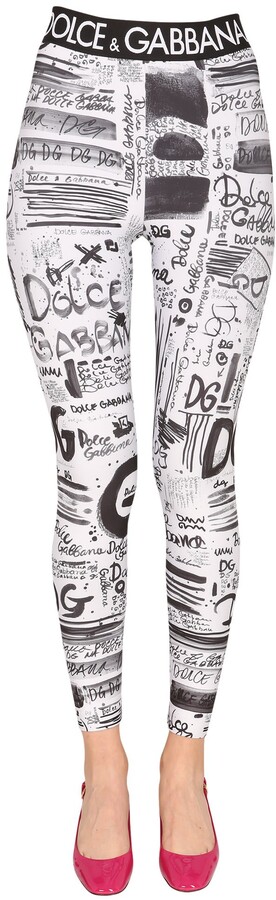 Dolce & Gabbana Leggings With Logo - ShopStyle