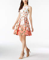Thumbnail for your product : Jessica Howard Floral-Print Fit and Flare Dress