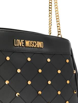Love Moschino Studded Logo Tote