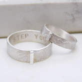 Thumbnail for your product : Soremi Jewellery Personalised Contemporary His And Hers Rings